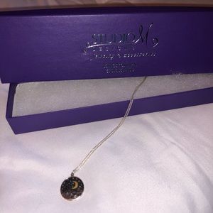 Sun and moon necklace